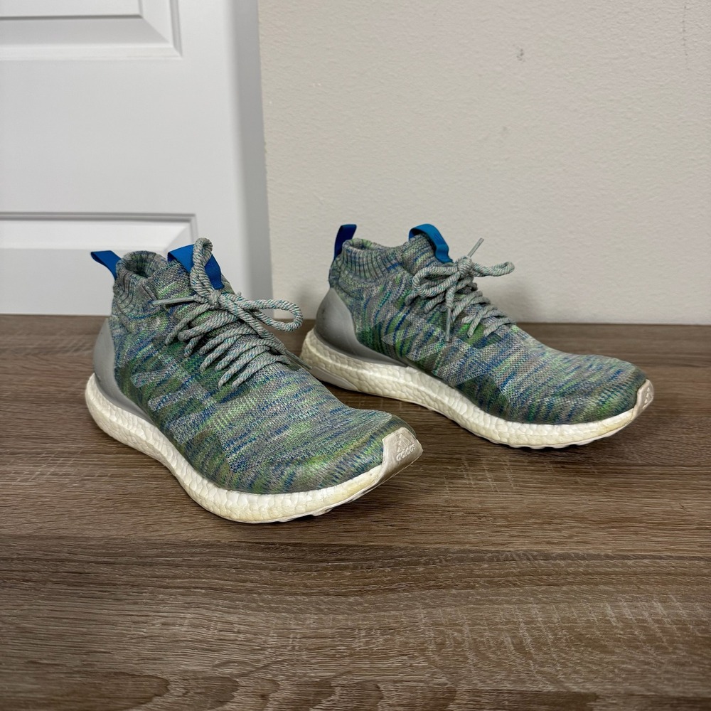 Adidas UltraBoost Mid Multicolor Green Blue Grey G26844 Mens Size 8.5